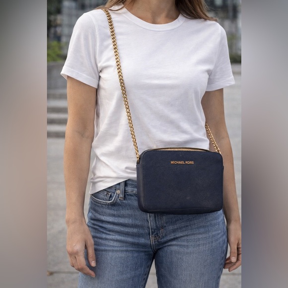 Michael Kors Handbags - Michael Kors Navy Crossbody Bag